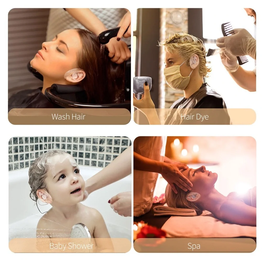 Ear Covers For Shower, Pool, Swimming, Hair Dye and more- Kids or Adults